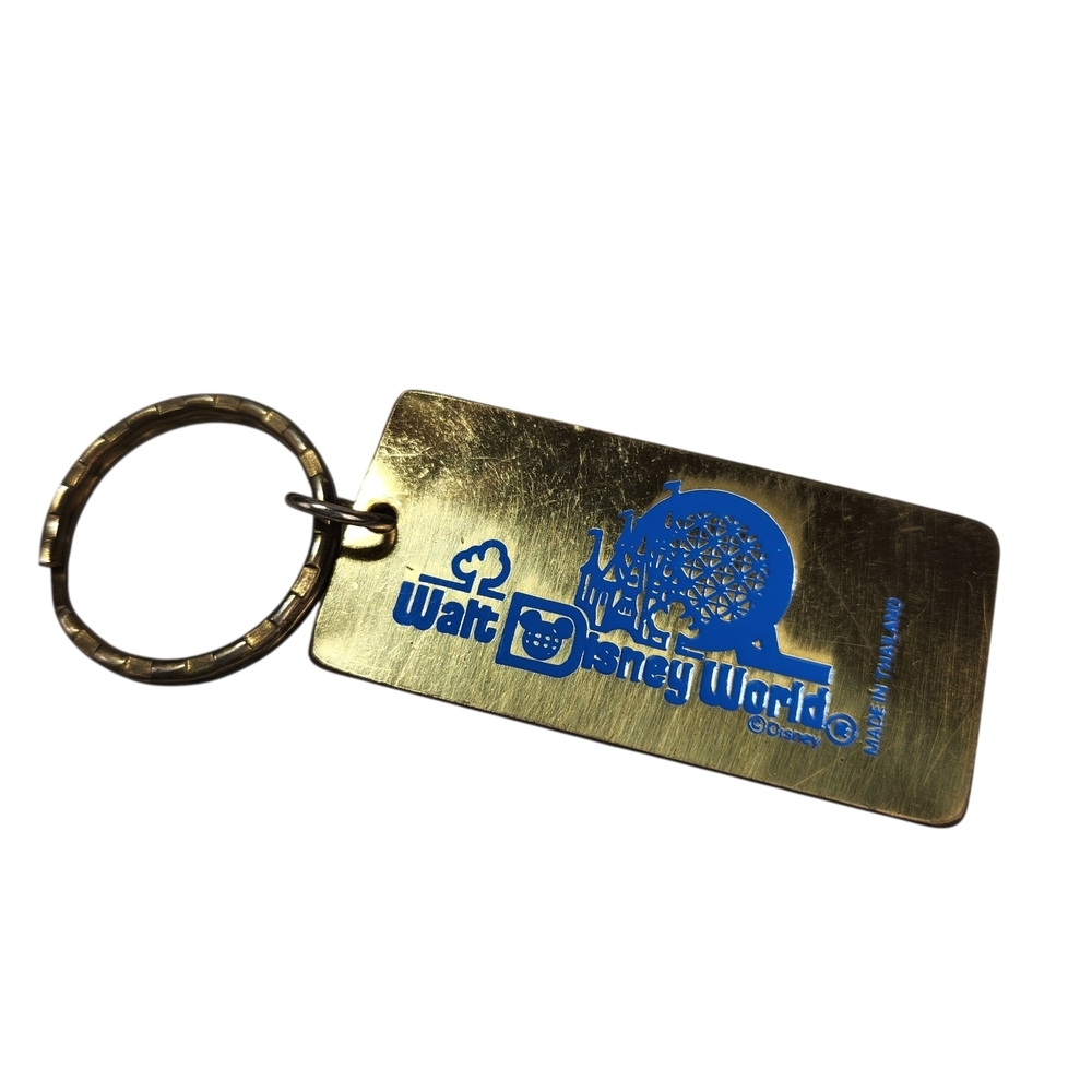 Vintage Walt Disney World Mickey Mouse Keychain - Name "CHRIS" - Blue Enamel 80s - Picture 5 of 6